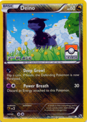 Deino 97/113 Crosshatch Holo 2nd Place Promo - Pokemon League Challenge